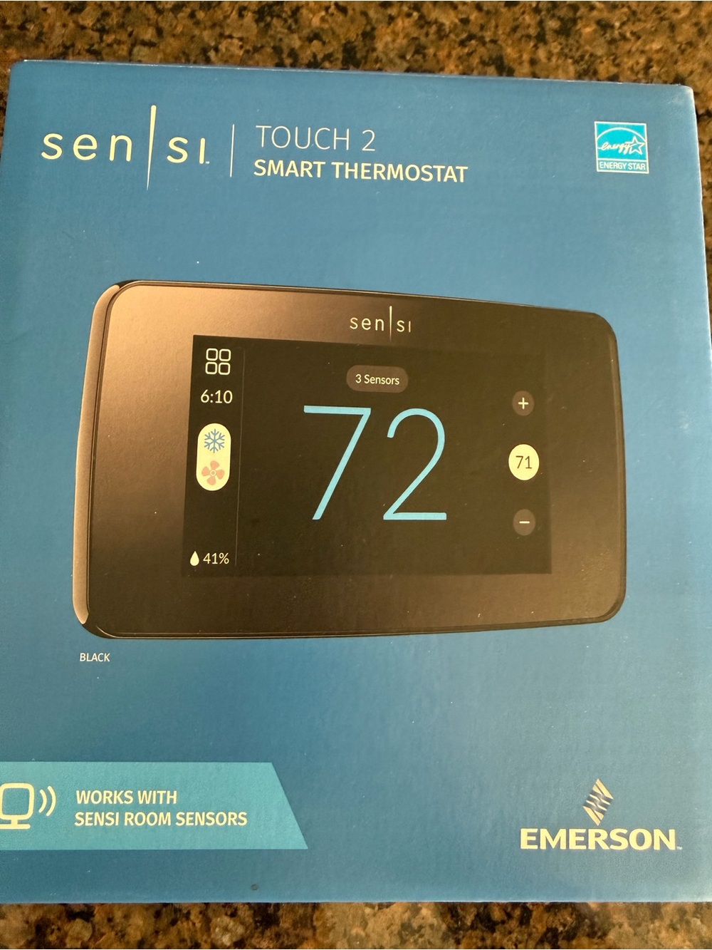 Sensi Touch 2 Smart Thermostat - Black Like-New